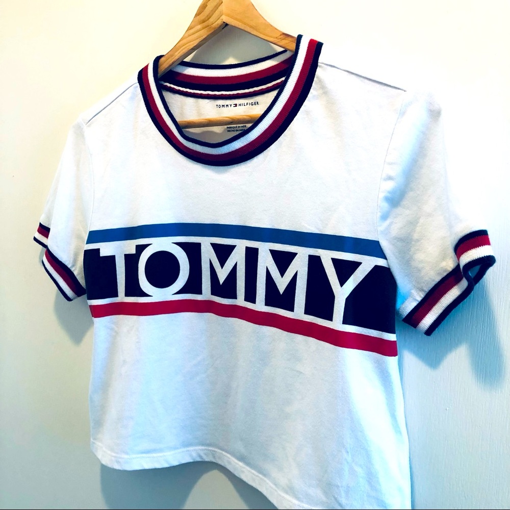 Tommy Hilfiger Cropped Teeshirt, S